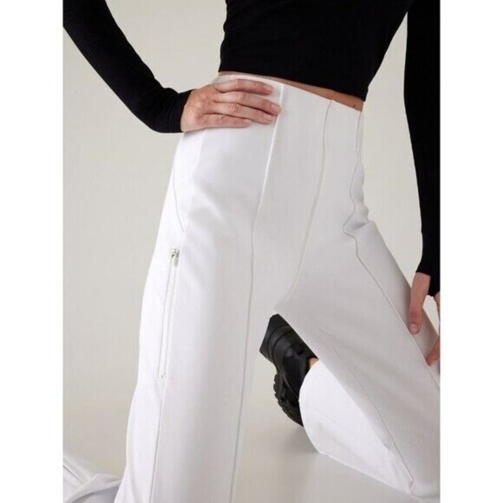 Athleta 10P Glacier Bootcut Pant Size 10 Petite Bright White - Picture 2 of 10